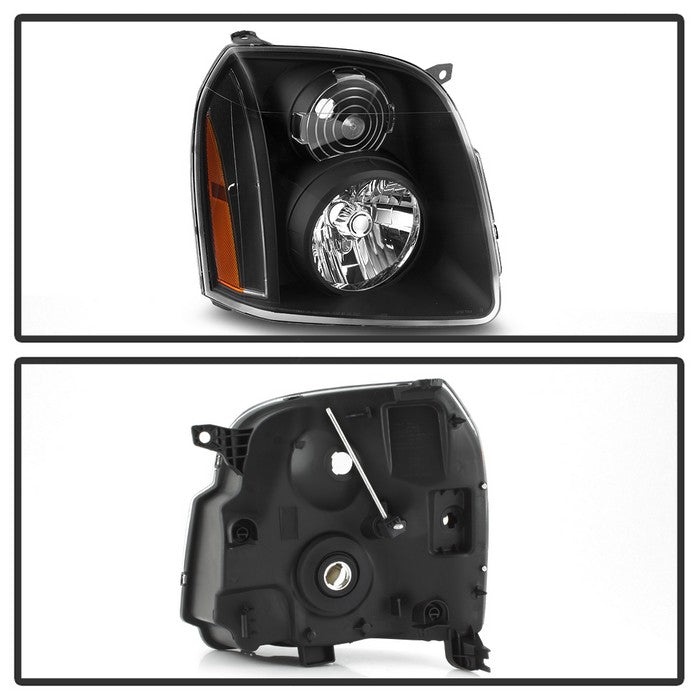 SPYDER Xtune GMC Yukon Denali 07-14 Crystal Headlights Black HD-JH-GYD07-AM-BK 9023200