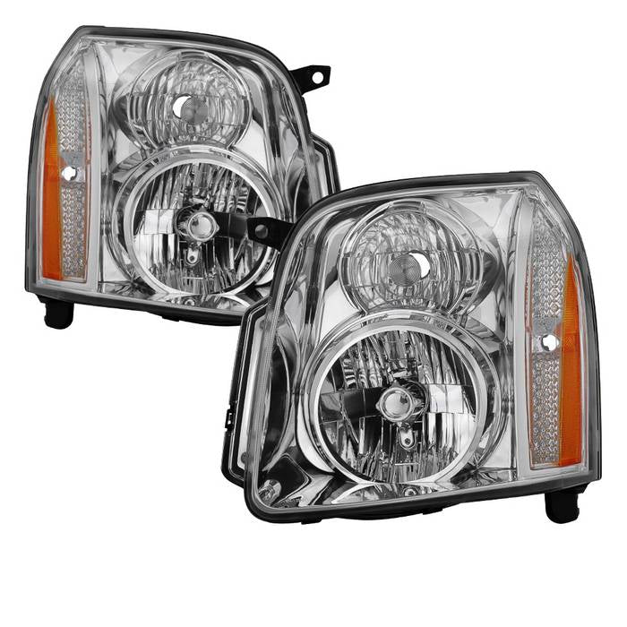 SPYDER Xtune GMC Yukon Denali 07-14/Yukon Xl Denali 07-14 10-14 Crystal Headlights Chrome HD-JH-GYD07-AM-C 9023217