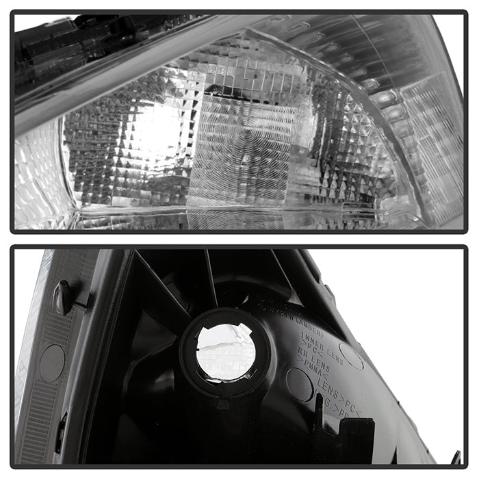 SPYDER Xtune Honda Accord 03-07 Amber Crystal Headlights Chrome HD-JH-HA03-AM-C 5072207