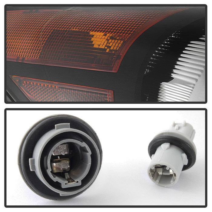 SPYDER xTune 08-12 Honda Accord 4DR Amber Crystal Headlights - Black (HD-JH-HA08-4D-AM-BK) 9942297