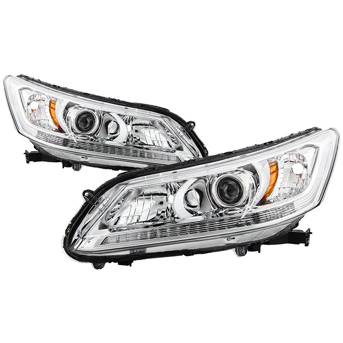SPYDER xTune 13-15 Honda Accord Sedan OEM Style Halogen Headlights - Chrome - HD-JH-HA13-4D-AM-C 9047251