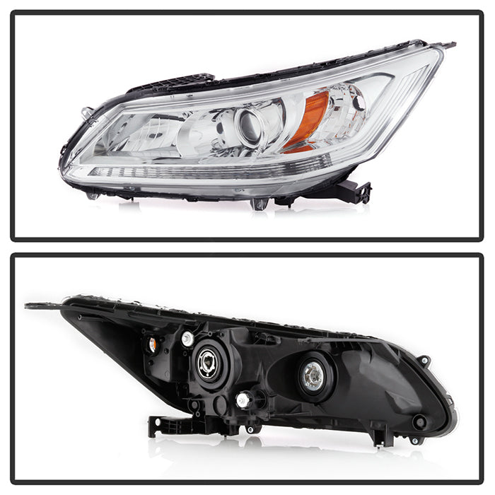 SPYDER xTune 13-15 Honda Accord Sedan OEM Style Halogen Headlights - Chrome - HD-JH-HA13-4D-AM-C 9047251