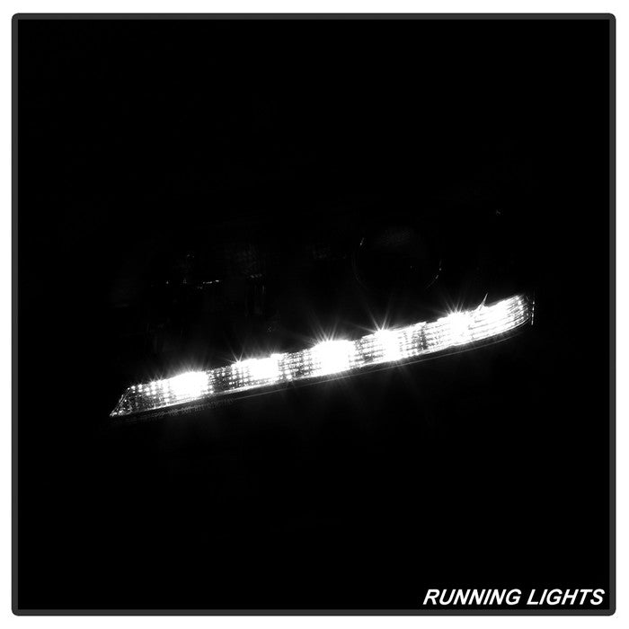 SPYDER xTune 13-15 Honda Accord Sedan (Halogen Only) LED DRL OEM Headlights - Black (HD-JH-HA13-4D-LED-BK) 9040719