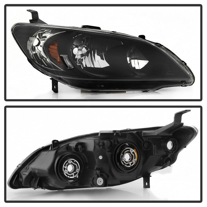SPYDER xTune 04-05 Honda Civic (Excl Hatchback/Si) OEM Style Headlights - Black (HD-JH-HC04-4D-AM-BK) 9042706