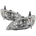 SPYDER xTune 04-05 Honda Civic (Excl Hatchback/Si) OEM Style Headlights - Chrome (HD-JH-HC04-4D-AM-C) 9042713
