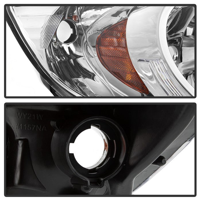 SPYDER xTune 04-05 Honda Civic (Excl Hatchback/Si) OEM Style Headlights - Chrome (HD-JH-HC04-4D-AM-C) 9042713