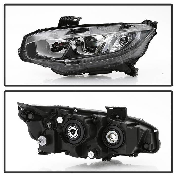 SPYDER xTune 16-18 Honda Civic Driver Side Halogen Headlight - OEM Left (HD-JH-HC16-H-OE-L) 9044397