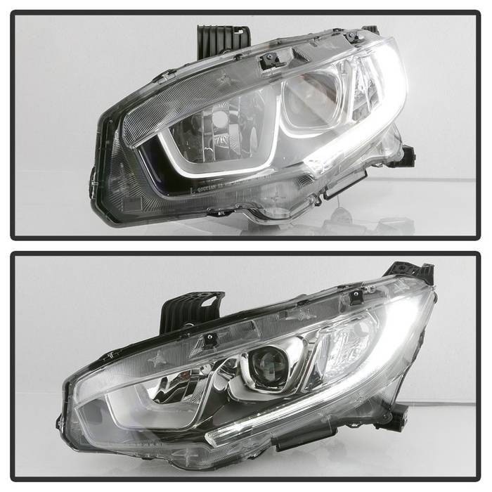 SPYDER xTune 16-18 Honda Civic Driver Side Halogen Headlight - OEM Left (HD-JH-HC16-H-OE-L) 9044397
