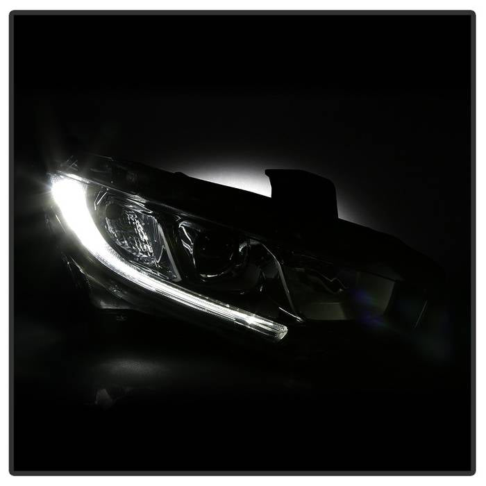 SPYDER xTune 16-18 Honda Civic Passenger Side Halogen Headlight - OEM Right (HD-JH-HC16-H-OE-R) 9044403