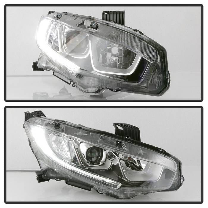 SPYDER xTune 16-18 Honda Civic Passenger Side Halogen Headlight - OEM Right (HD-JH-HC16-H-OE-R) 9044403