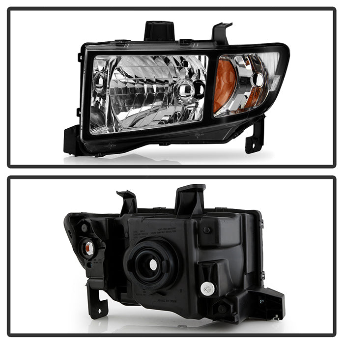 SPYDER Xtune Honda Ridgeline 06-13 Crystal Headlights Black HD-JH-HRID06-AM-BK 9025495
