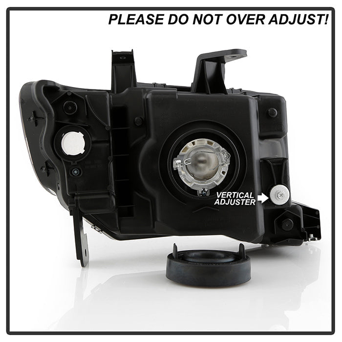 SPYDER Xtune Honda Ridgeline 06-13 Crystal Headlights Black HD-JH-HRID06-AM-BK 9025495