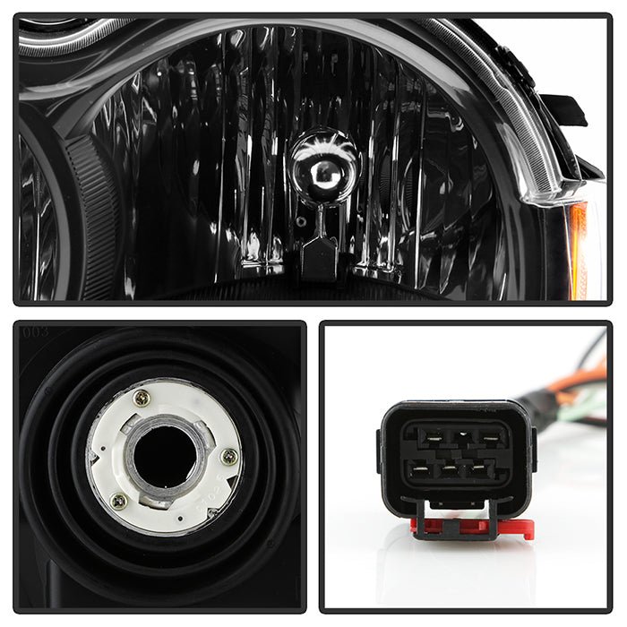 SPYDER Xtune Jeep Grand Cherokee 05-07 Crystal Headlights Black HD-JH-JGC05-AM-BK 9023248