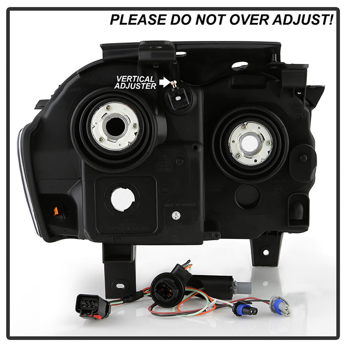 SPYDER Xtune Jeep Grand Cherokee 05-07 Crystal Headlights Black HD-JH-JGC05-AM-BK 9023248