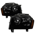 SPYDER Xtune Jeep Grand Cherokee 05-07 Crystal Headlights Black Smoked HD-JH-JGC05-AM-BSM 9033780