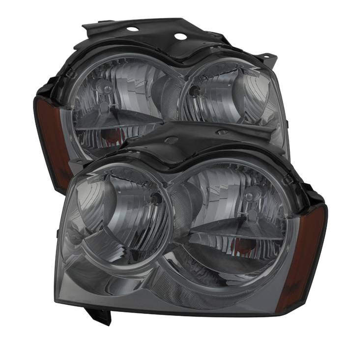 SPYDER Xtune Jeep Grand Cherokee 05-07 Crystal Headlights Smoke HD-JH-JGC05-AM-SM 9023262
