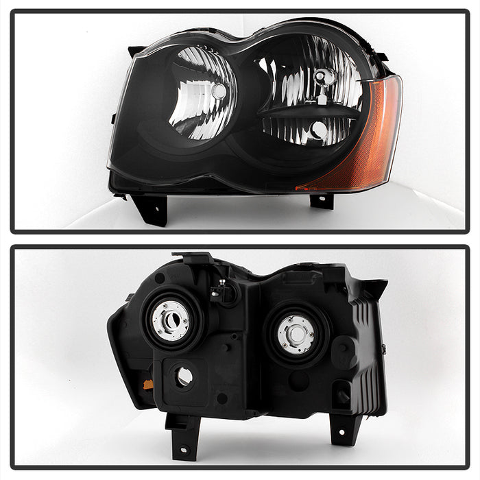 SPYDER Xtune Jeep Grand Cherokee 08-10 Halogen Model OnlyOEM Style Headlights Black HD-JH-JGC08-AM-BK 9034510