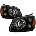 SPYDER Xtune Mitsubishi Galant 04-08 Amber Crystal Headlights Black HD-JH-MG04-AM-BK 5072900