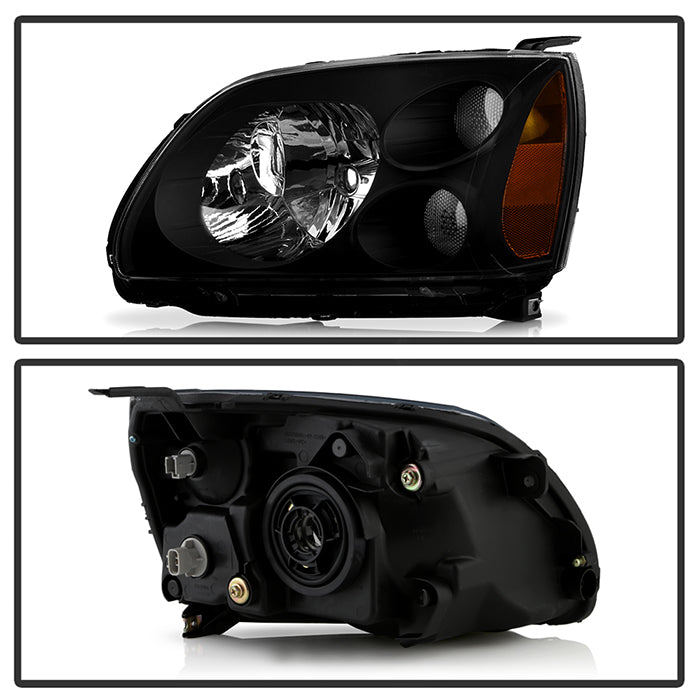 SPYDER Xtune Mitsubishi Galant 04-08 Amber Crystal Headlights Black HD-JH-MG04-AM-BK 5072900