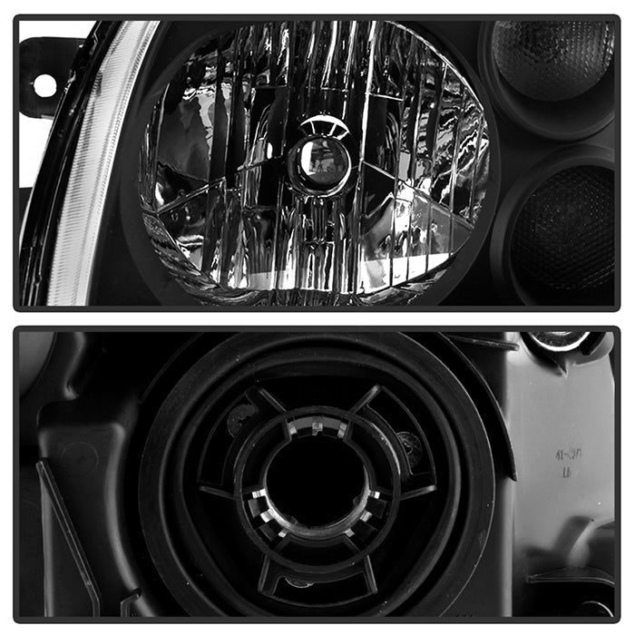 SPYDER Xtune Mitsubishi Galant 04-08 Amber Crystal Headlights Black HD-JH-MG04-AM-BK 5072900