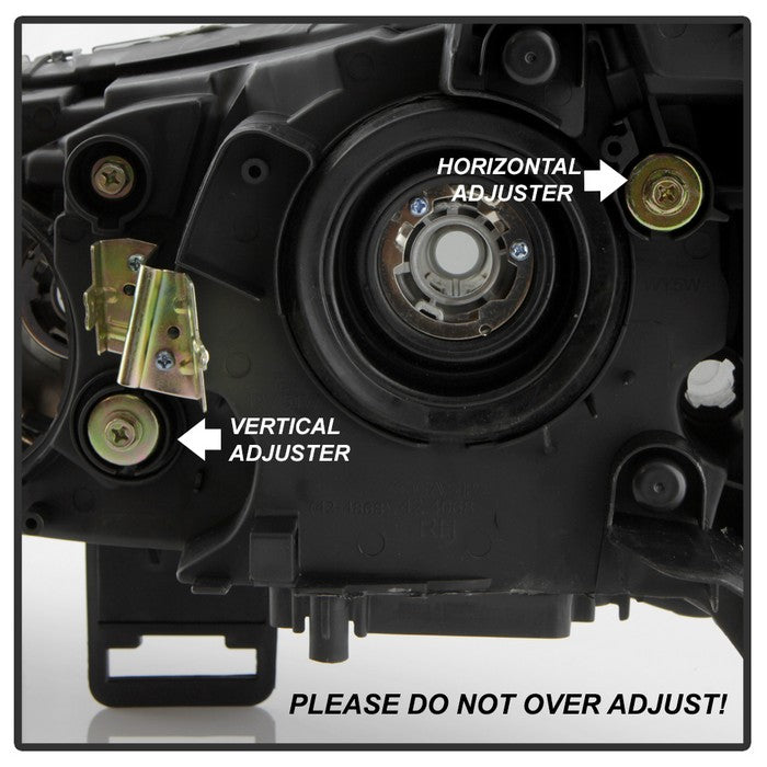 SPYDER xTune Mitsubishi Lancer 08-15 OE Style Headlights - Black Smoke HD-JH-ML08-AM-BSM 9937552