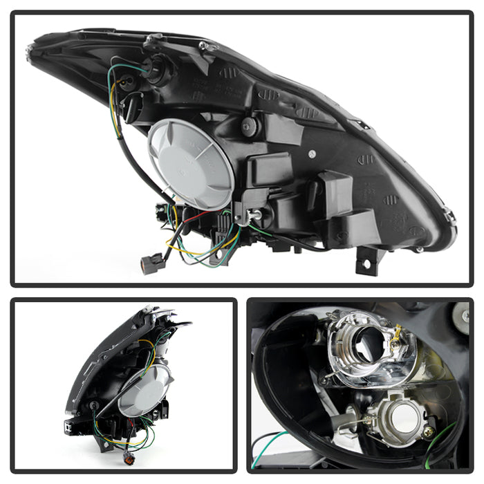 SPYDER Xtune Nissan 350Z 03-05 (Hid Model Only) Crystal Headlights Chrome HD-JH-N350Z-HID-C 9025532