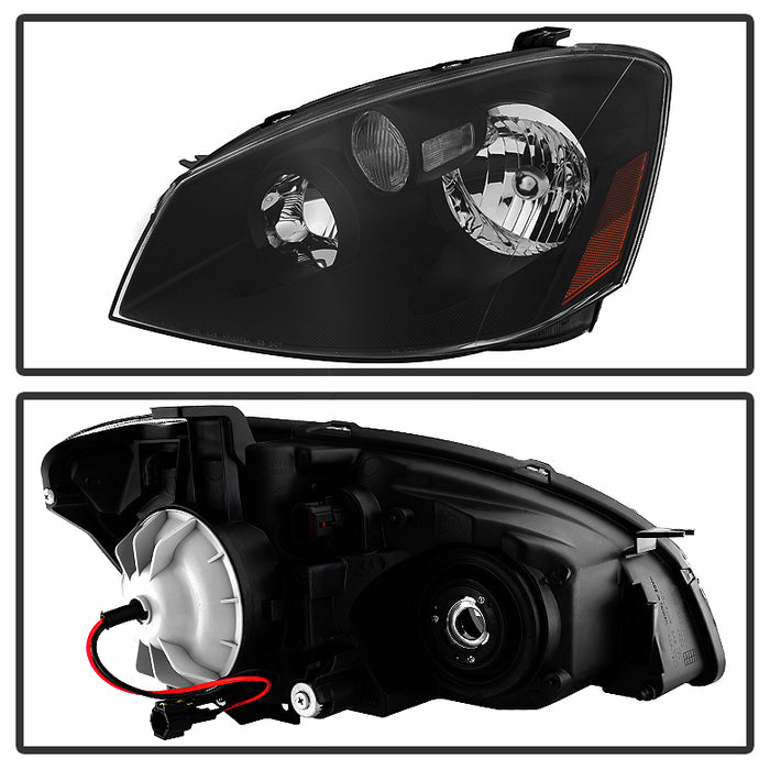 SPYDER Xtune Nissan Altima 05-06 Halogen Model Only OEM Style Black Bezel Headlights HD-JH-NA05-AM-BK 9031823