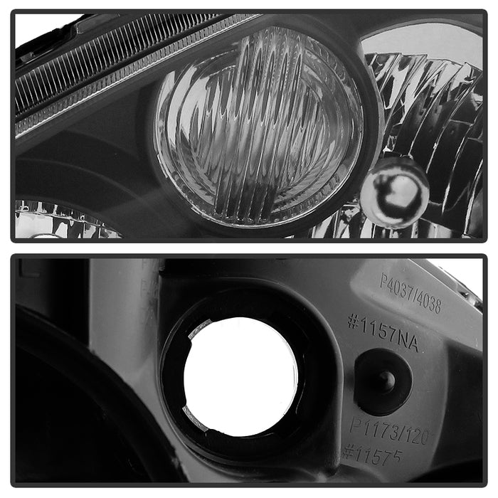 SPYDER Xtune Nissan Altima 05-06 Halogen Model Only OEM Style Black Bezel Headlights HD-JH-NA05-AM-BK 9031823