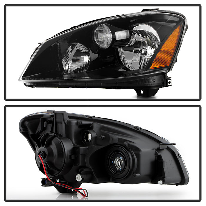 SPYDER Xtune Nissan Altima 05-06 Halogen Model Only OEM Style Headlights Black HD-JH-NA05-OE-BK 9030000