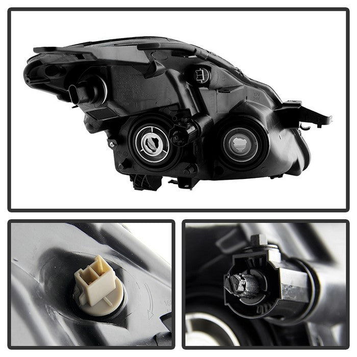 SPYDER Xtune Nissan Altima 07-09 Sedan OEM Style Headlights Halogen Only Black Smoked HD-JH-NA07-AM-BSM 9028830