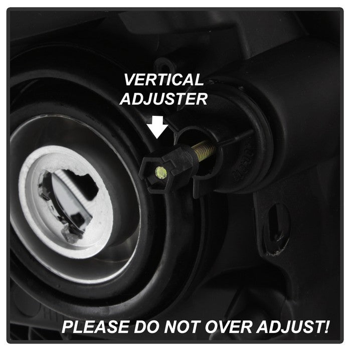 SPYDER xTune 07-09 Nissan Altima Sedan Crystal Headlights (Halogen Models Only) -Black HD-JH-NA07-AM-SSM-BK 9940859