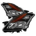 SPYDER Xtune Nissan Altima Coupe 08-09 Halogen Only OEM Headlights Black HD-JH-NA08-2D-BK 9029691