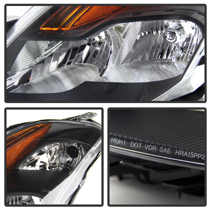 SPYDER Xtune Nissan Altima Coupe 08-09 Halogen Only OEM Headlights Black HD-JH-NA08-2D-BK 9029691