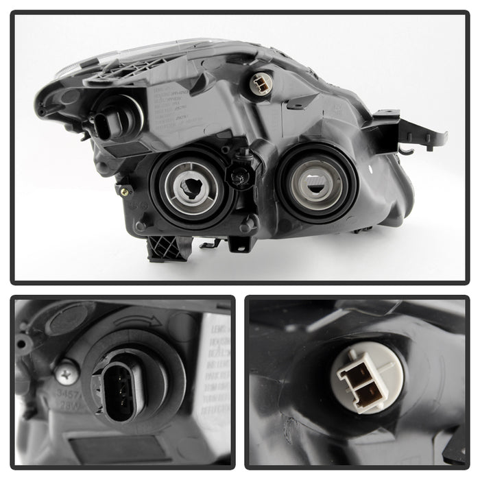 SPYDER Xtune Nissan Altima Coupe 08-09 Halogen Only OEM Headlights Black HD-JH-NA08-2D-BK 9029691