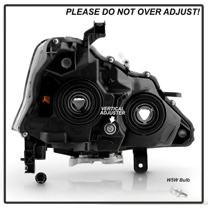 SPYDER xTune Nissan Altima 13-15 4Dr OE Style Headlights - Black HD-JH-NA134D-AM-BK 9937415