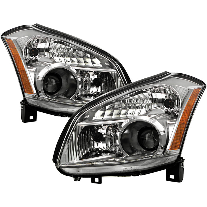SPYDER Xtune Nissan Maxima (Halogen Only) 07-08 Crystal Headlights Chrome HD-JH-NM07-AM-C 9025556