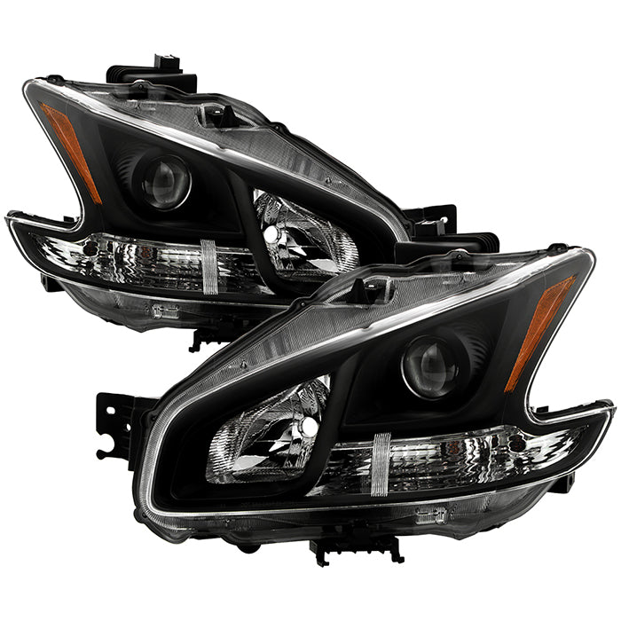 SPYDER xTune 09-14 Nissan Maxima Halogen ONLY (No HID) OEM Style Headlights - Black HD-JH-NM09-AM-BK 9035494