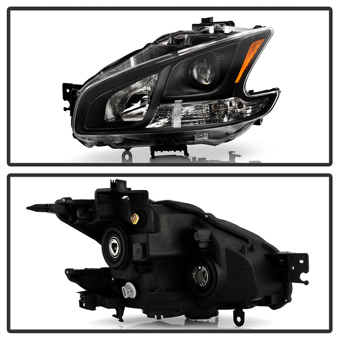 SPYDER xTune 09-14 Nissan Maxima Halogen ONLY (No HID) OEM Style Headlights - Black HD-JH-NM09-AM-BK 9035494