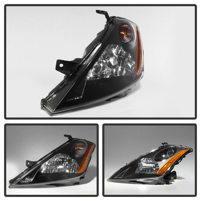 SPYDER Xtune Nissan Murano 03-07 (Not Hid Model) Crystal Headlights Black HD-JH-NMU03-AM-BK 9023590