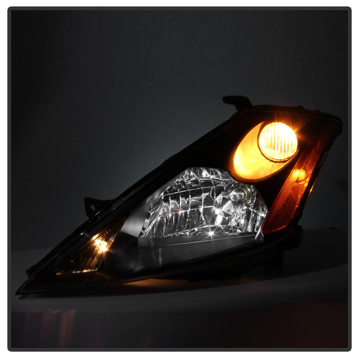 SPYDER Xtune Nissan Murano 03-07 (Not Hid Model) Crystal Headlights Black HD-JH-NMU03-AM-BK 9023590