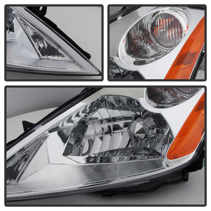 SPYDER Xtune Nissan Murano 03-07 (Not Hid Model) Crystal Headlights Chrome HD-JH-NMU03-AM-C 9023606