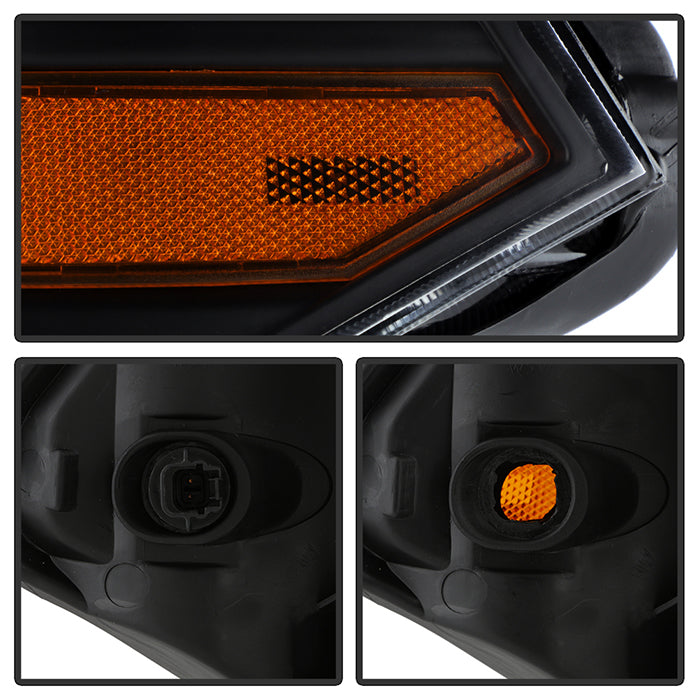 SPYDER Xtune Nissan Pathfinder 08-11 Amber Crystal Headlights Black HD-JH-NP08-AM-BK 5072887