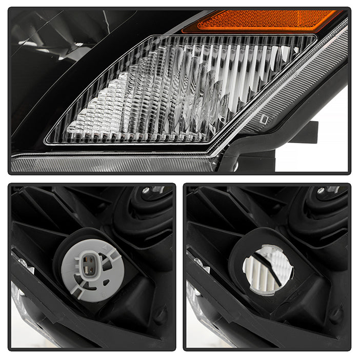 SPYDER Xtune Nissan Quest 04-09 Crystal Headlights Black HD-JH-NQ04-AM-BK 9023422