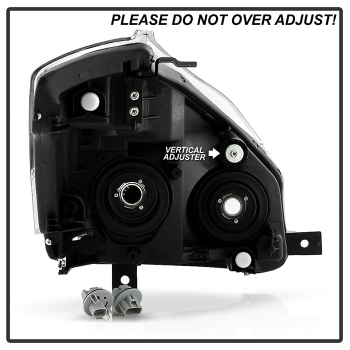 SPYDER Xtune Nissan Quest 04-09 Crystal Headlights Black HD-JH-NQ04-AM-BK 9023422