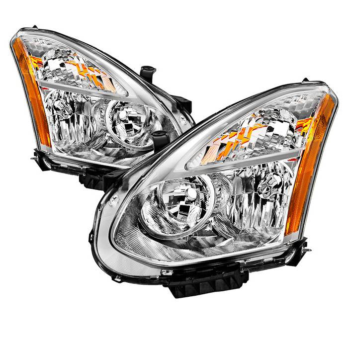 SPYDER xTune 08-13 Nissan Rogue OEM Style Halogen Headlights - Chrome (HD-JH-NROG08-AM-C) 9044212