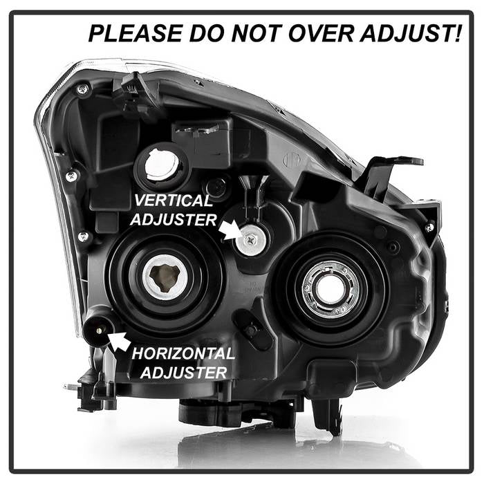 SPYDER xTune 08-13 Nissan Rogue OEM Style Halogen Headlights - Chrome (HD-JH-NROG08-AM-C) 9044212