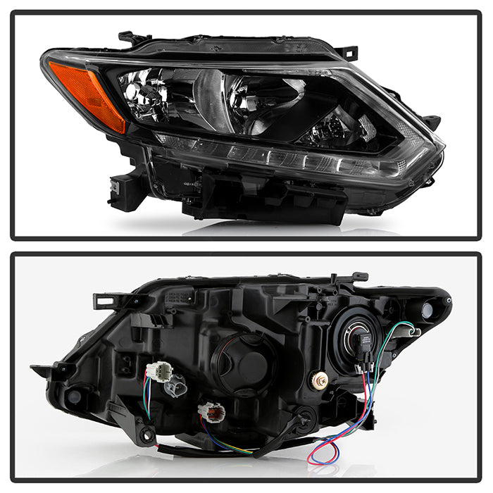 SPYDER xTune 14-16 Nissan Rogue Passenger Side Halogen Headlight - OEM Right (HD-JH-NROG14-OE-R) 9044236