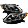SPYDER 14-16 Nissan Rogue (Halogen Models) OEM Style Headlights (HD-JH-NROG14-OE-SET) 9047305