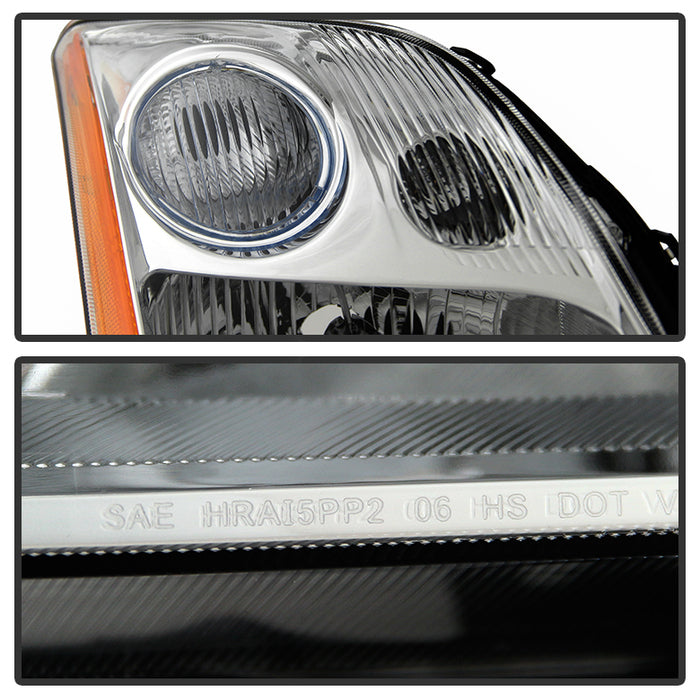 SPYDER xTune Nissan Sentra 07-09 L4 2.0L Only Passenger Side Headlight -OEM Right HD-JH-NS07-2.0L-OE-R 9035623