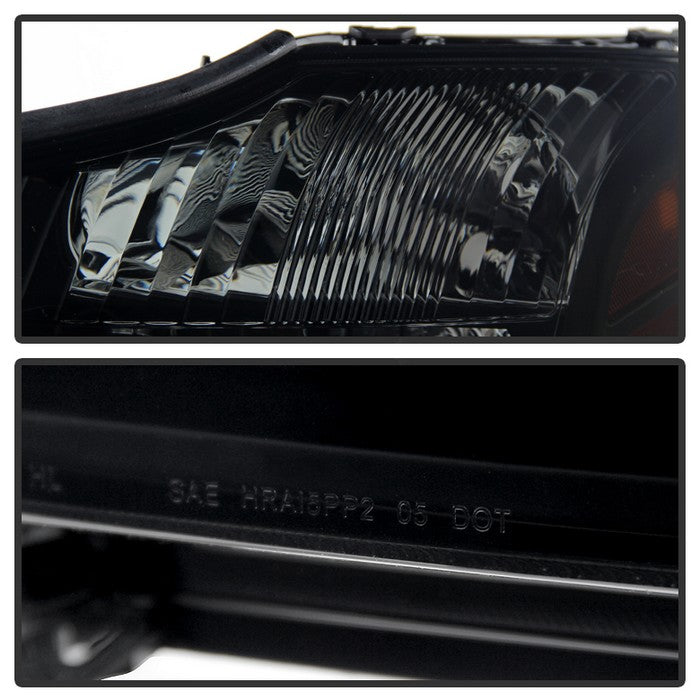 SPYDER Xtune Nissan Titan 04-14 (04-07 OE Style ) OEM Amber Head Lights Set Black Smoked HD-JH-NTI04-AM-BSM 9030383
